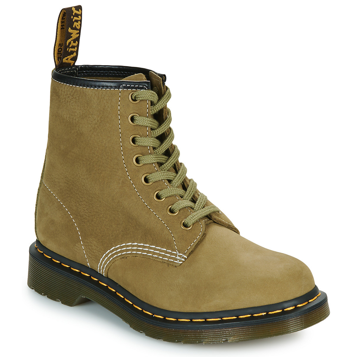 Dr. Martens  1460 MUTED OLIVE NUBUCK  Khaki