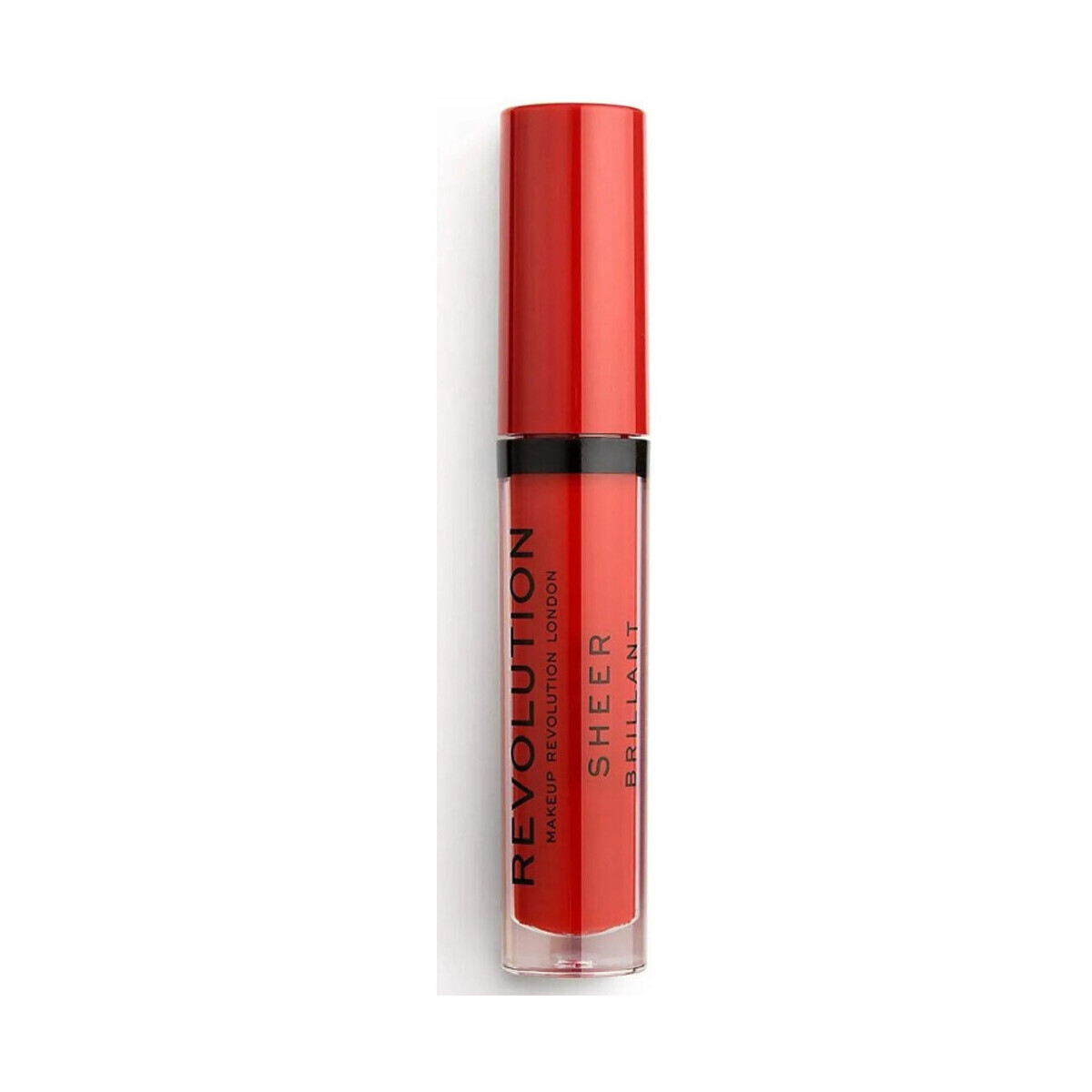 Makeup Revolution  Sheer Brilliant Lip Gloss - 134 Ruby  Červená