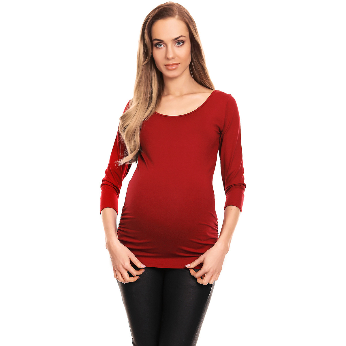 Peekaboo  Dámské těhotenské tričko Daichi bordó  Bordó