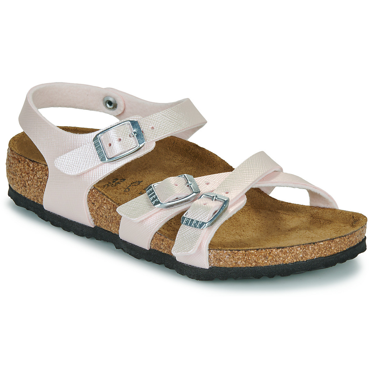 BIRKENSTOCK  Kumba Kids Saffiano Iridescent LightRose  Růžová