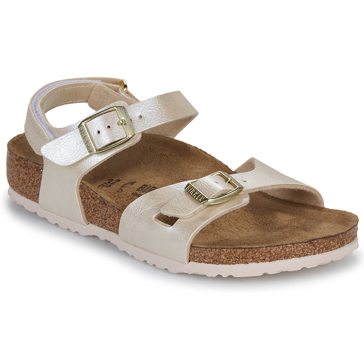 BIRKENSTOCK  Rio AS Kids BF Graceful Pearl White  Béžová