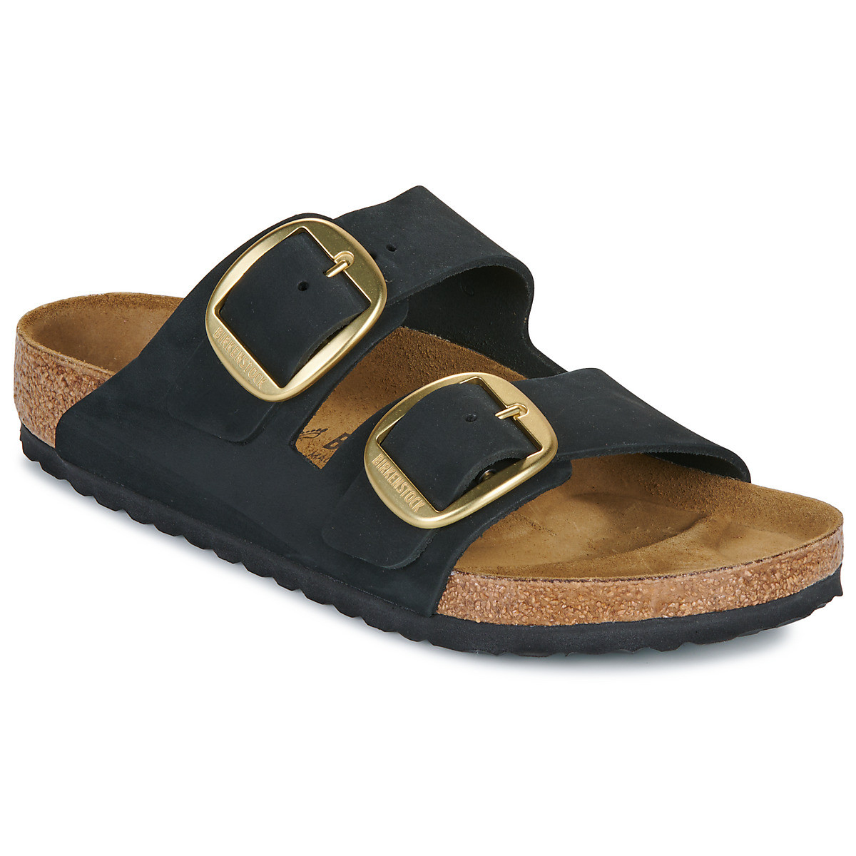BIRKENSTOCK  Arizona Big Buckle LENB Black (gold)  Černá