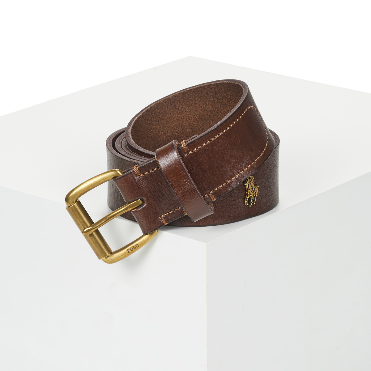 Polo Ralph Lauren  RGD CHRM BT-CASUAL-TUMBLED LEATHER  Hnědá