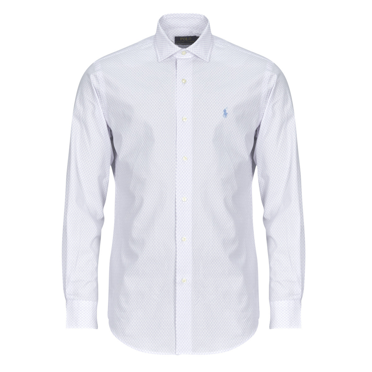 Polo Ralph Lauren  CHEMISE COUPE DROITE EN POPELINE MICRO MOTIF  Bílá