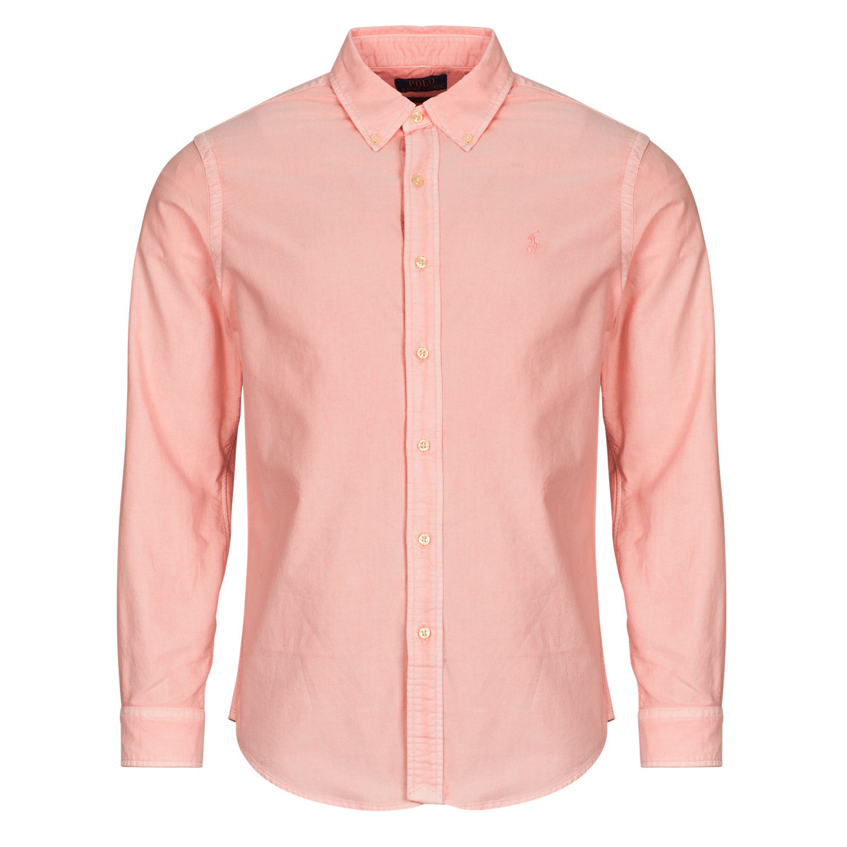 Polo Ralph Lauren  CHEMISE DROITE CUSTOM EN OXFORD LEGER TEINTURE MINERALE  Růžová