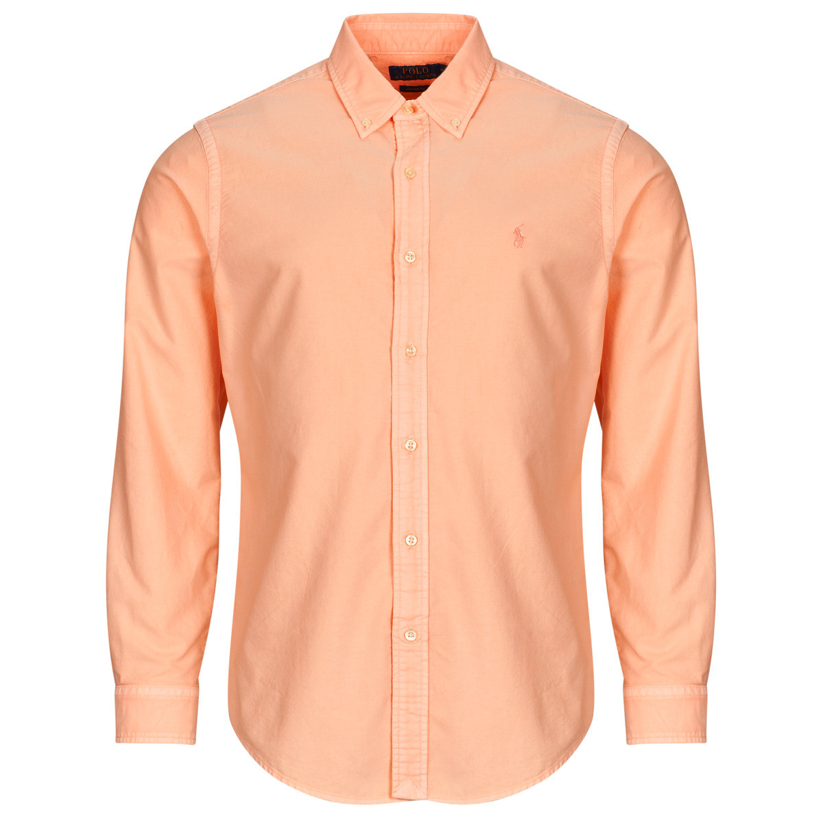 Polo Ralph Lauren  CHEMISE DROITE CUSTOM EN OXFORD LEGER TEINTURE MINERALE  Oranžová