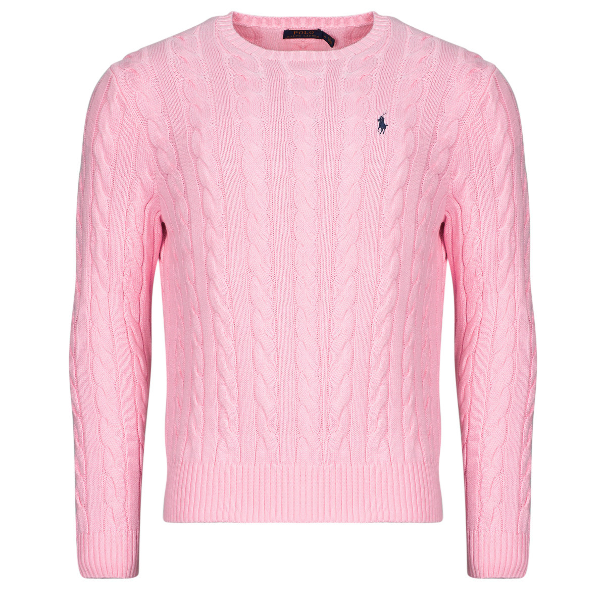 Polo Ralph Lauren  PULL COL ROND EN MAILLE TORSADEE  Růžová