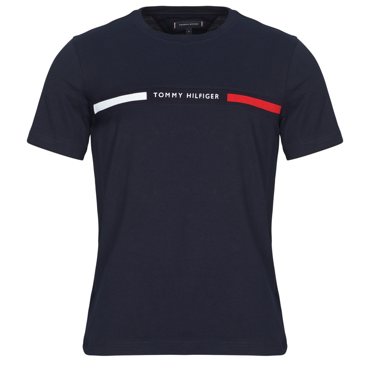 Tommy Hilfiger  HILFIGER CHEST INSERT TEE  Tmavě modrá