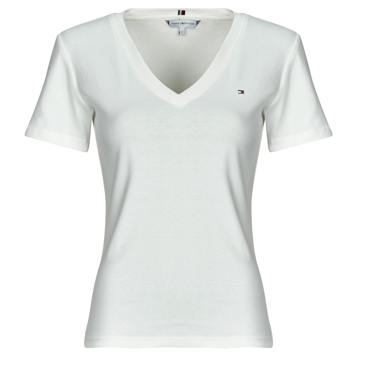 Tommy Hilfiger  NEW SLIM CODY V-NK SS  Bílá