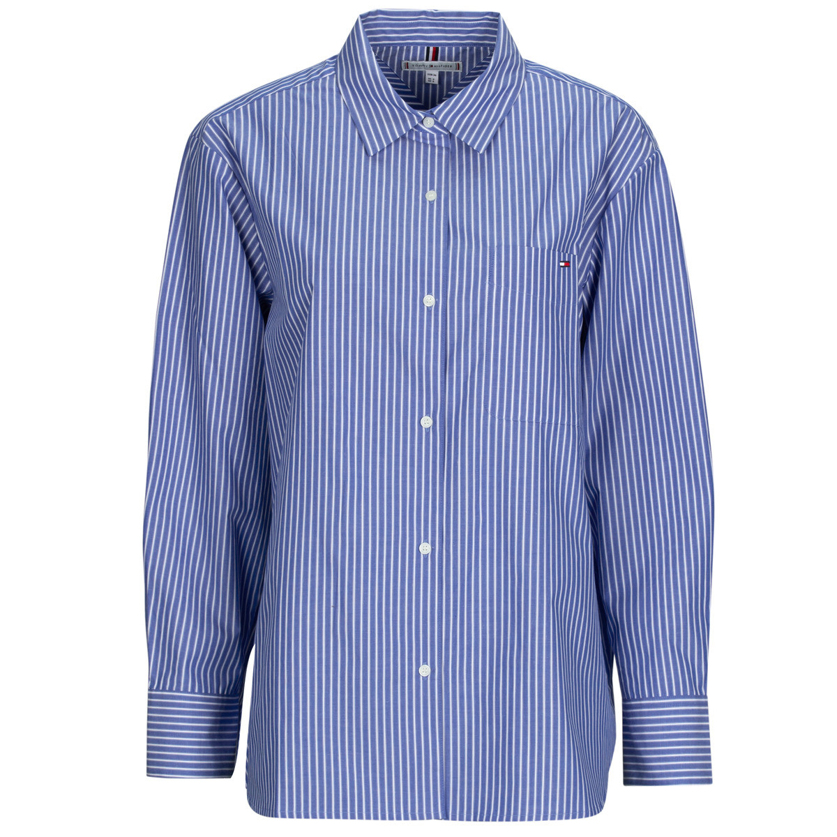 Tommy Hilfiger  ESS POPLIN EASY FIT SHIRT  Modrá