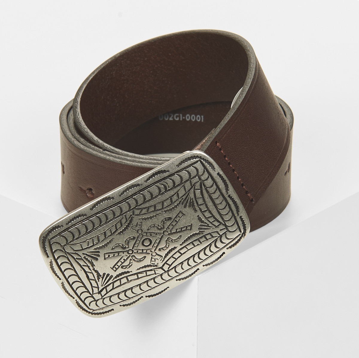 Levis  WESTERN PLAQUE BELT  Hnědá
