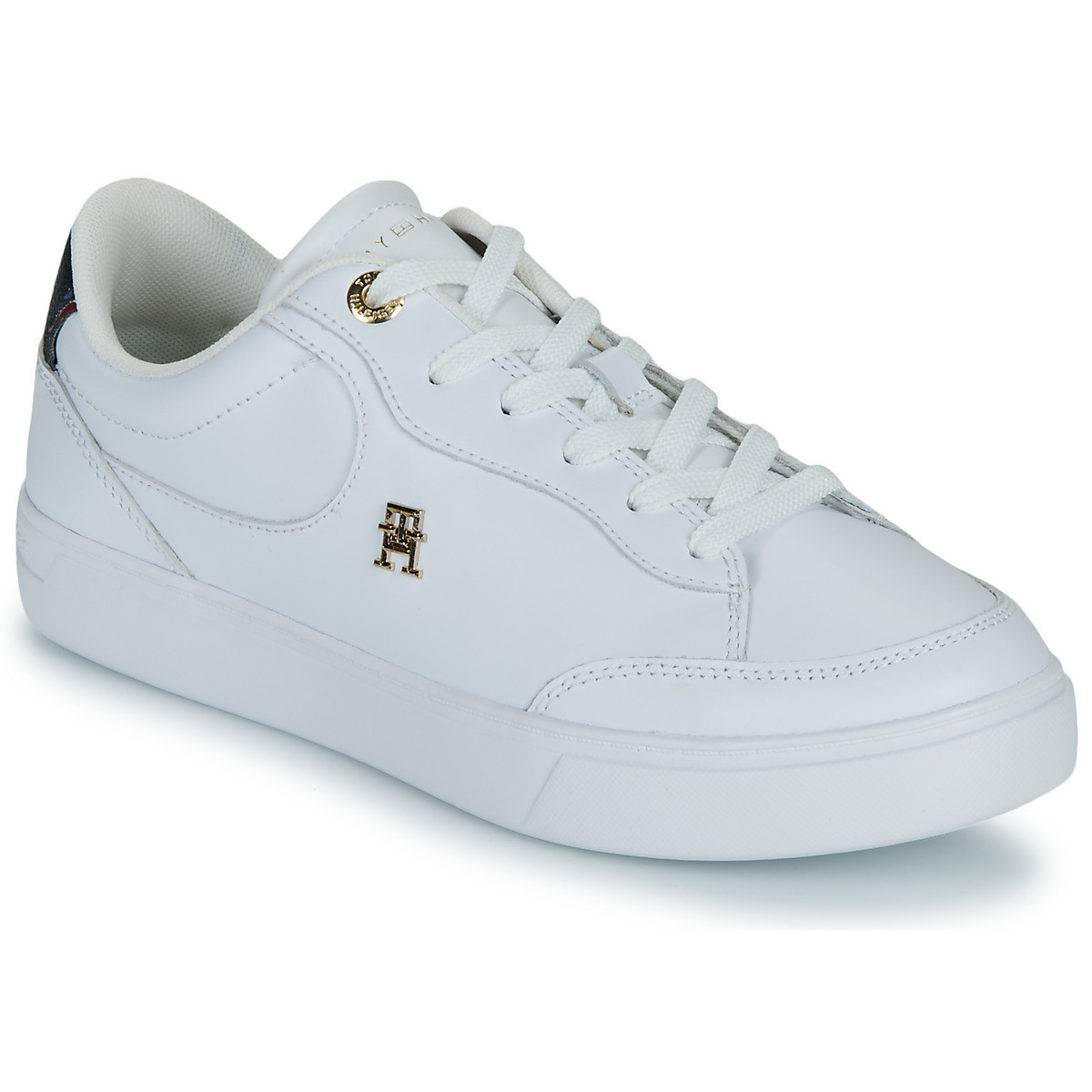 Tommy Hilfiger  ESSENTIAL CHIC COURT SNEAKER RWB  Bílá