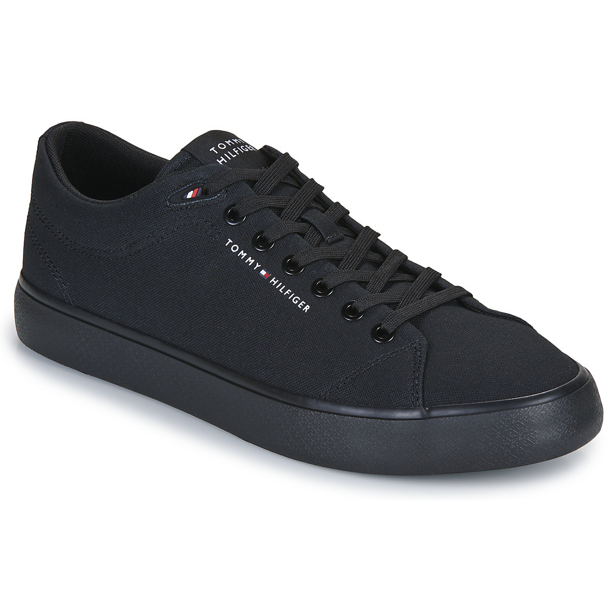 Tommy Hilfiger  TH HI VULC LOW CORE CANVAS  Černá