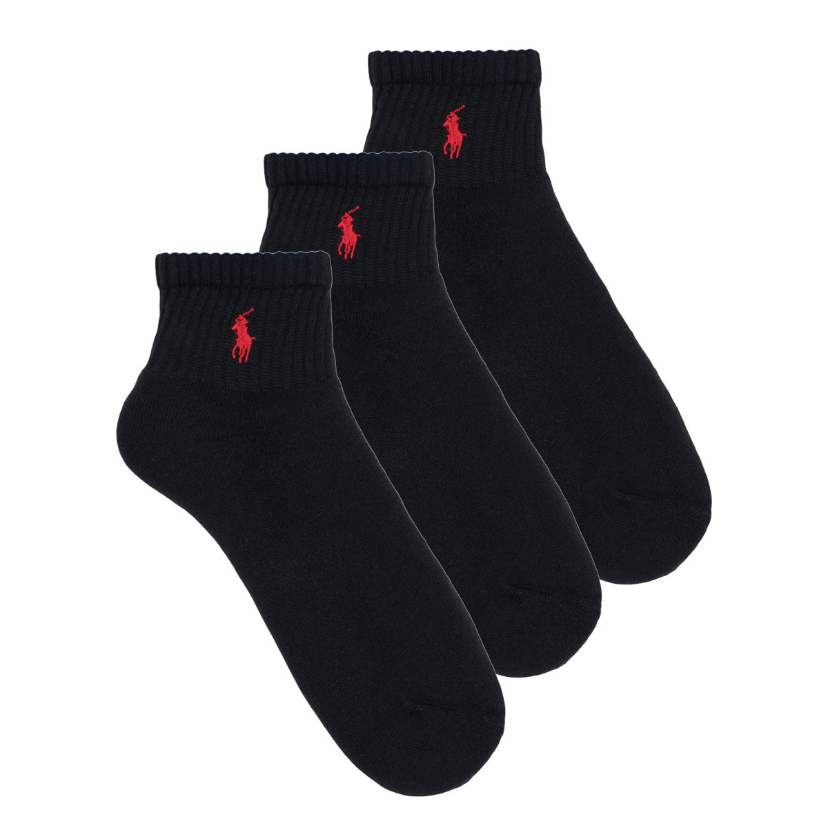 Polo Ralph Lauren  QUARTER SOCKS 3 PACK  Černá
