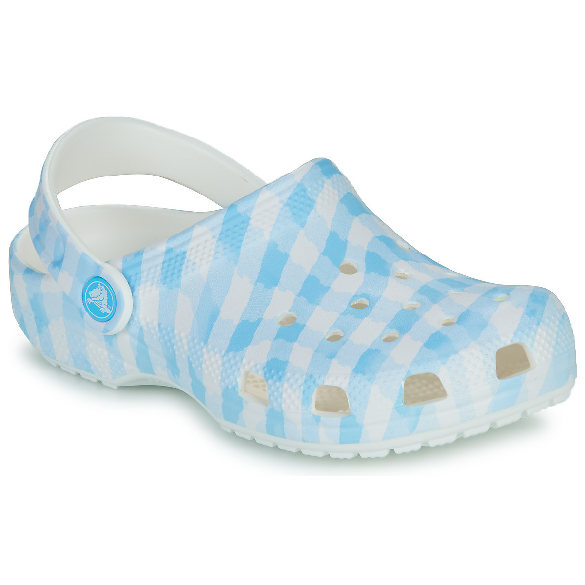 Crocs  Classic Gingham Clog K  Bílá