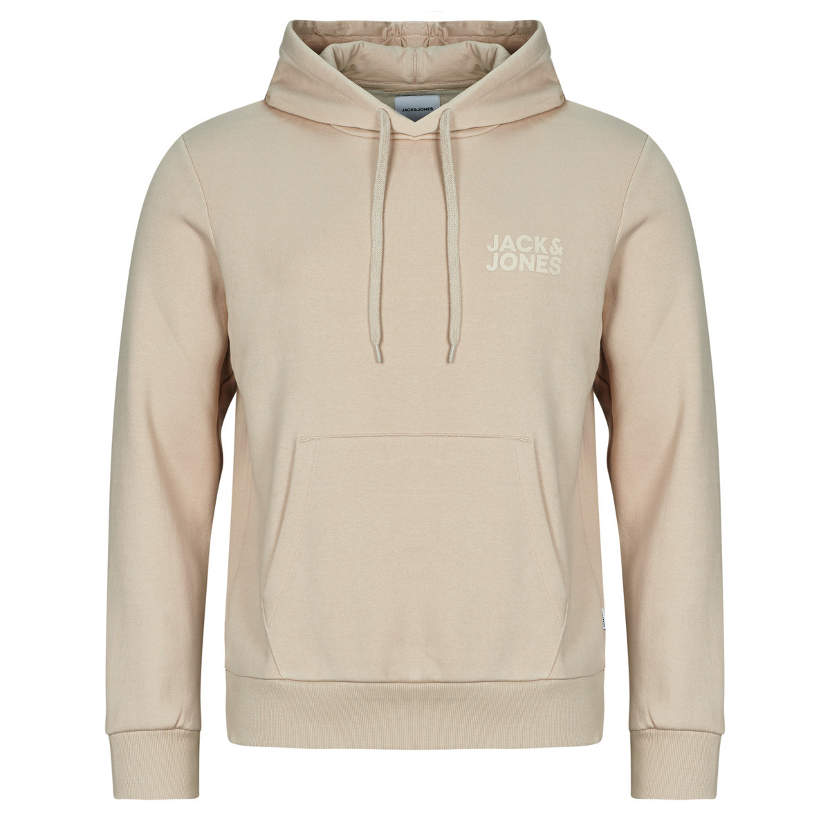 Jack & Jones  JJECORP LOGO SWEAT HOOD  Béžová
