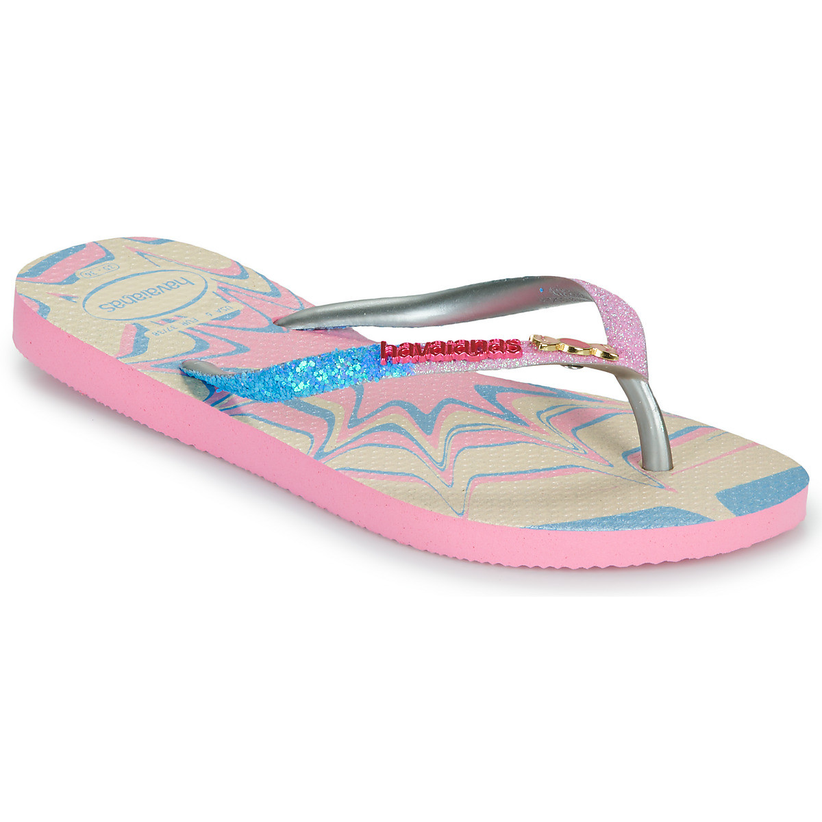 Havaianas  KIDS SLIM GLITTER TRENDY  ruznobarevne