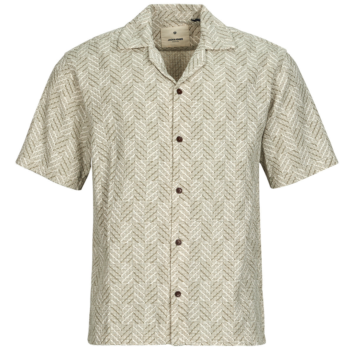 Jack & Jones  JPRBLUVINCENT PRINT RESORT S/S SHIRT SN  Zelená