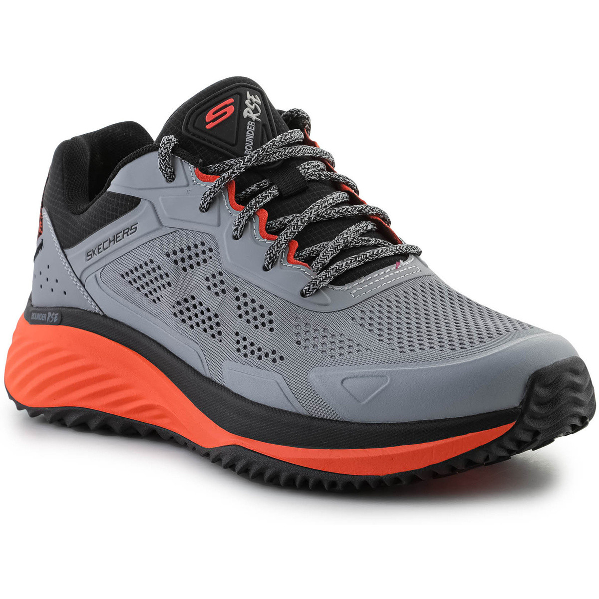 Skechers  Bounder Rse 232780-CCOR Charcoal/Orange  Šedá