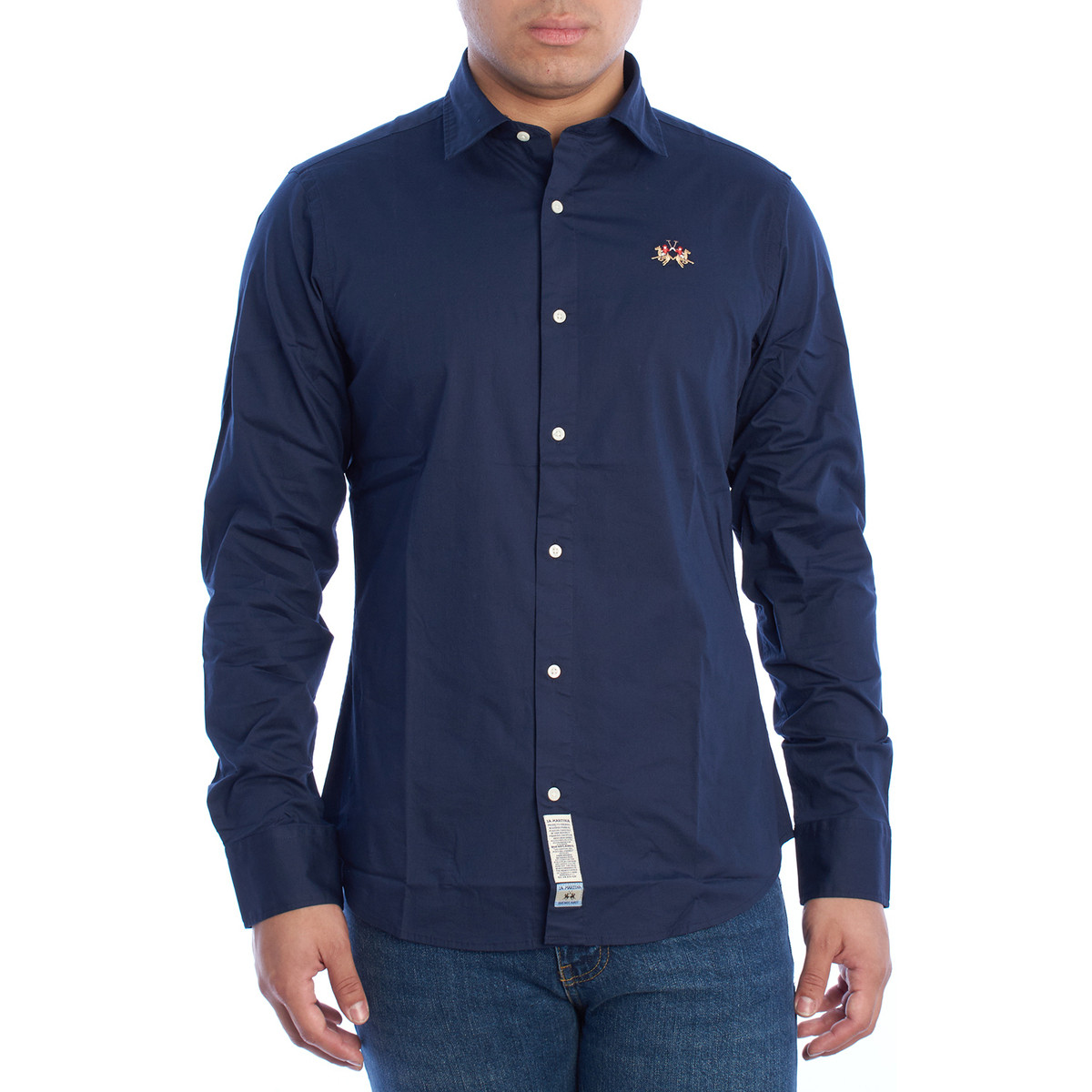 La Martina  YMC002-PP483-07017  Modrá