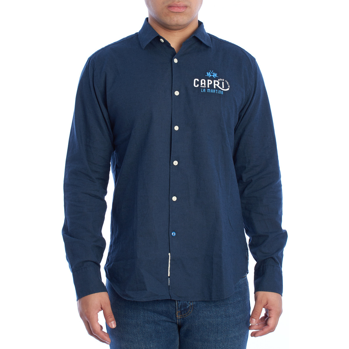 La Martina  YMC312-TL072-07017  Modrá