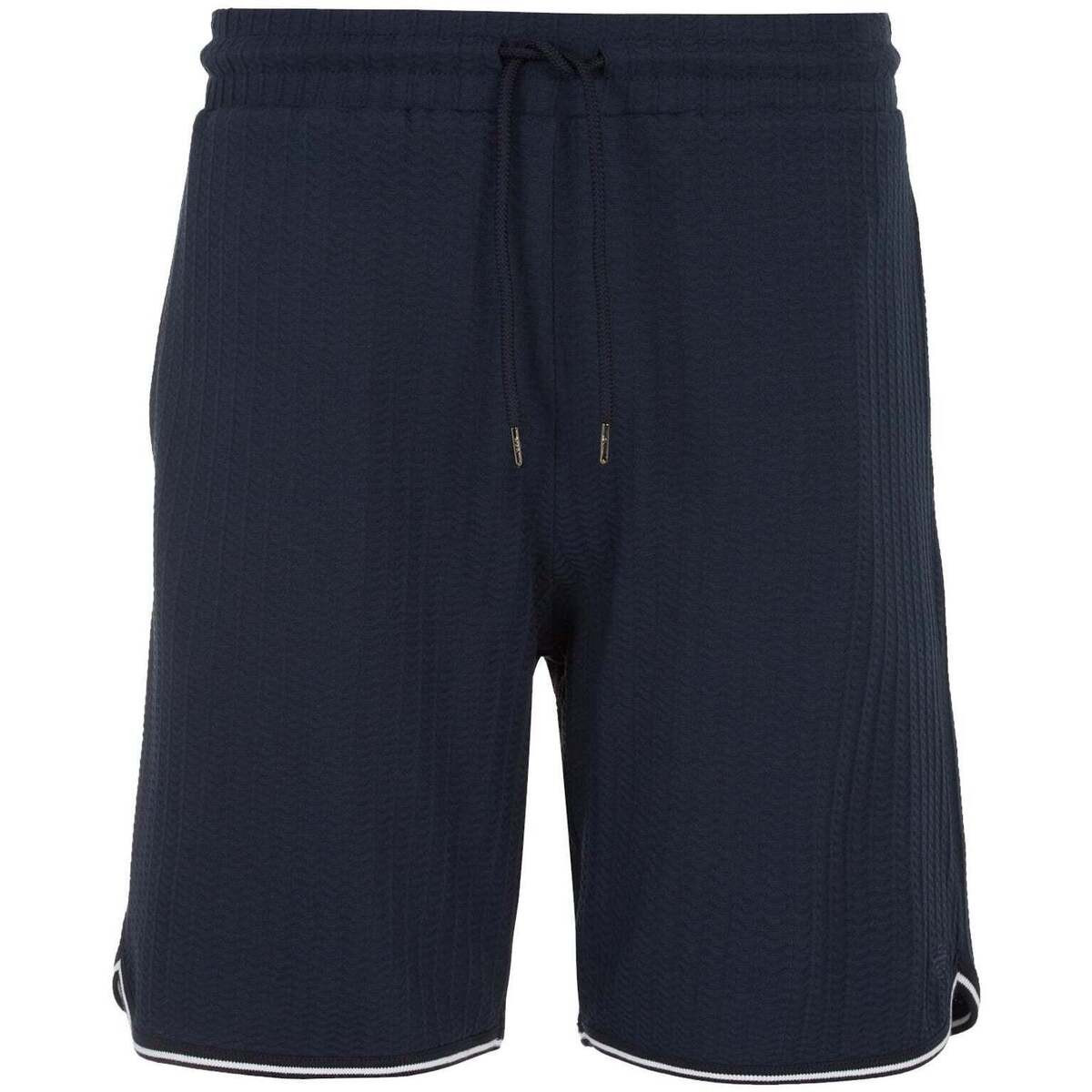 Emporio Armani  Lounge Waffle Bermuda Shorts Armani Blue  Modrá