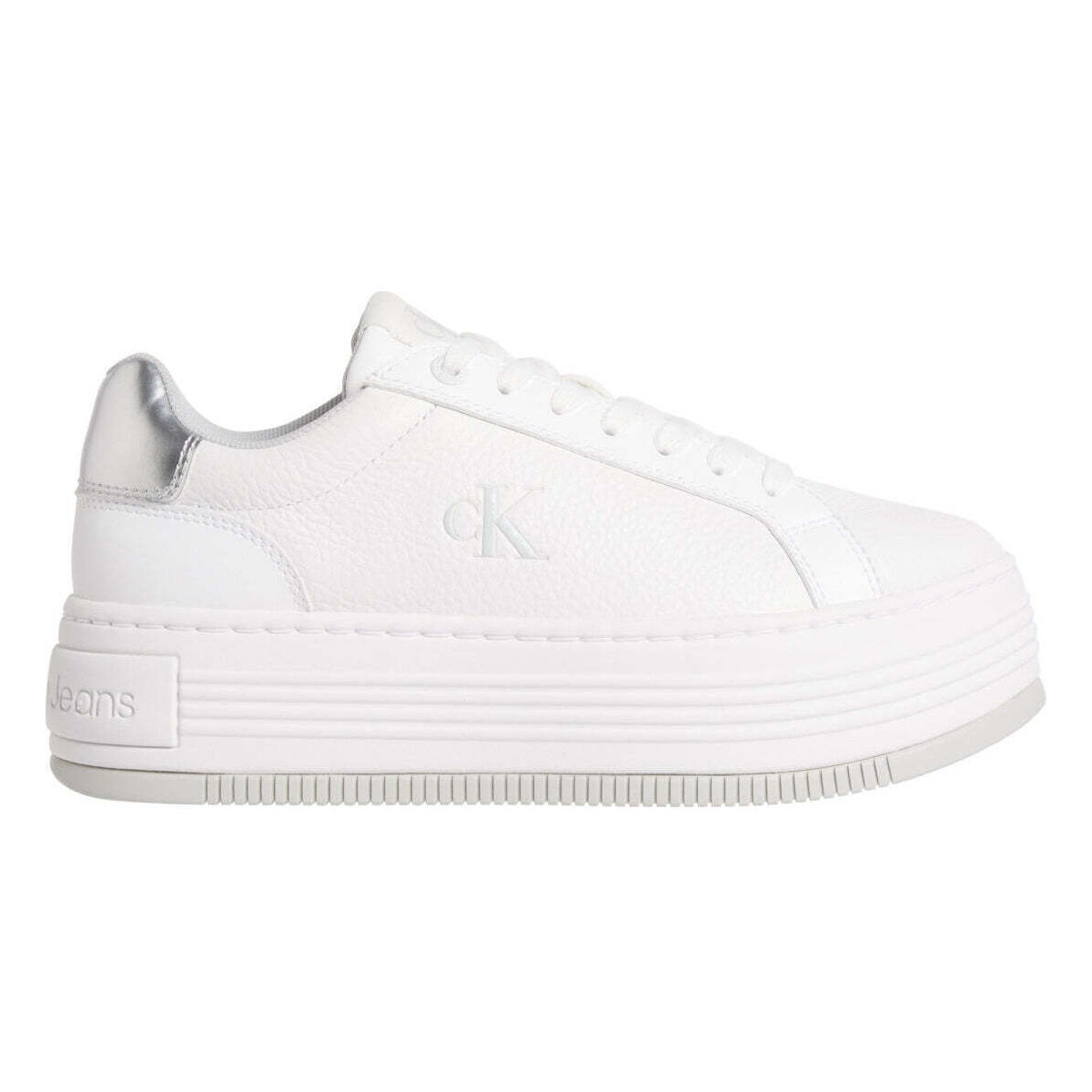 Calvin Klein Jeans  Bold Flatf Low Lace Mg  Bílá