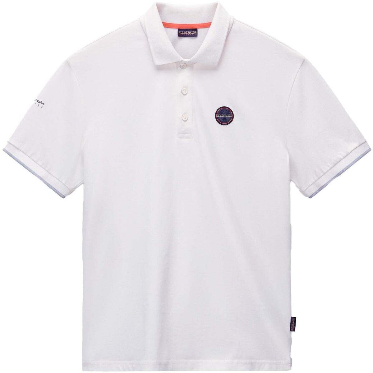 Napapijri  E Badge Polo Shirt White Heron  ruznobarevne