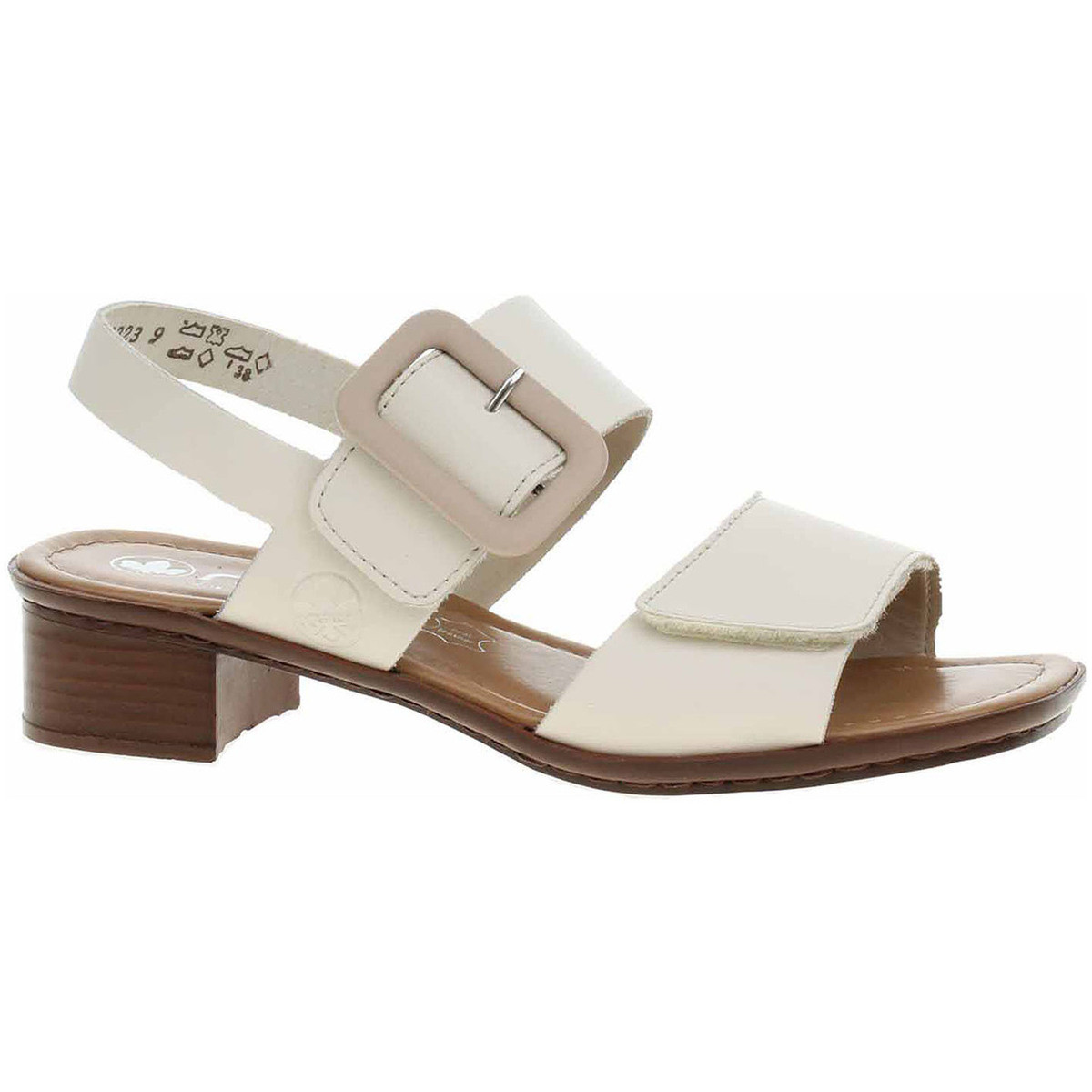 Rieker  Dámské sandály  62663-61 beige  Béžová