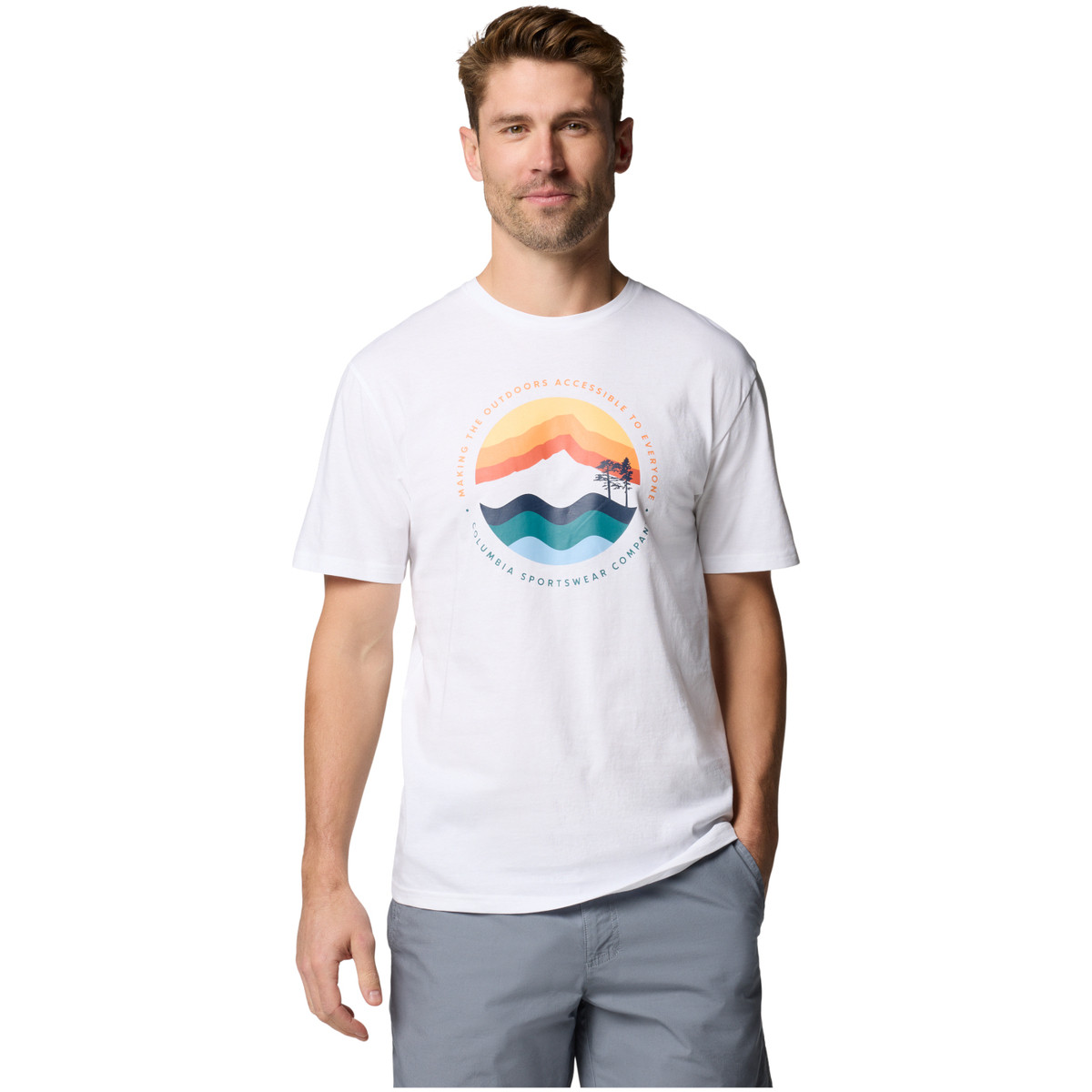 Columbia  Path Lake II Graphic Tee  Bílá