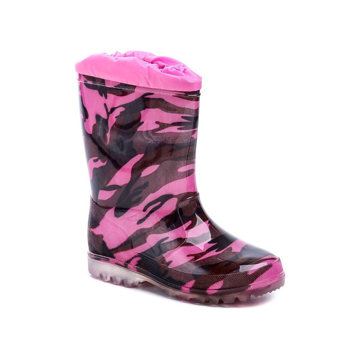 Wojtylko  3G2202R černo růžové dětské gumáky  Černá