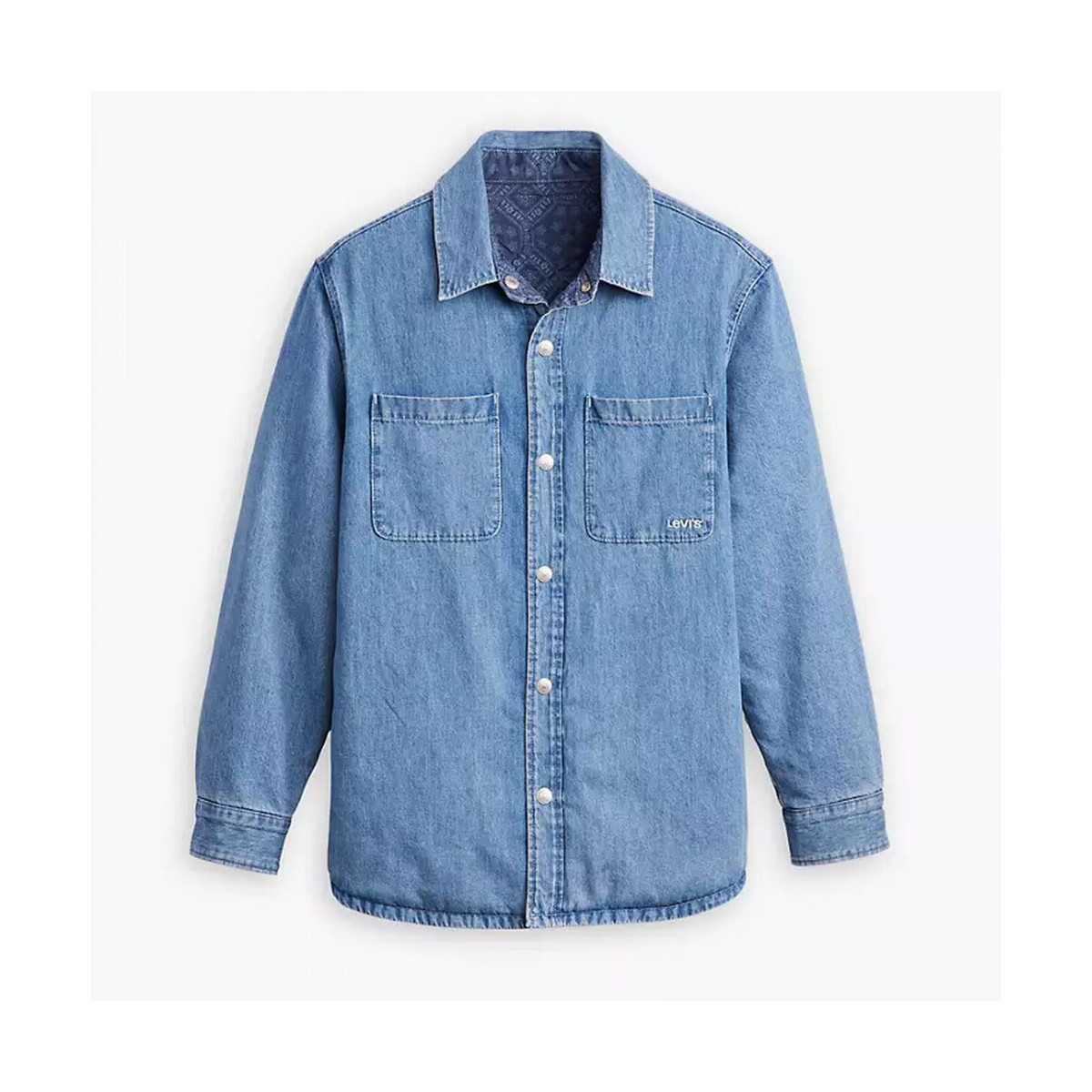Levis  Bryant padded rev oversh greenpoint ligh  Modrá