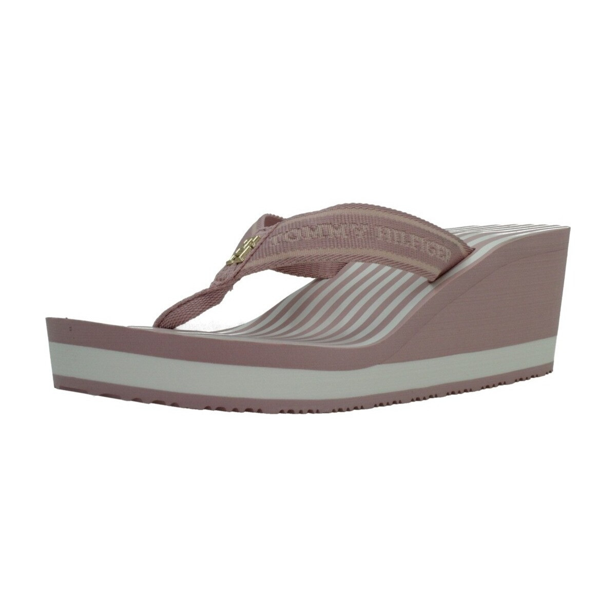 Tommy Hilfiger  STRIPIES WEDGE BEACH SAN  Růžová