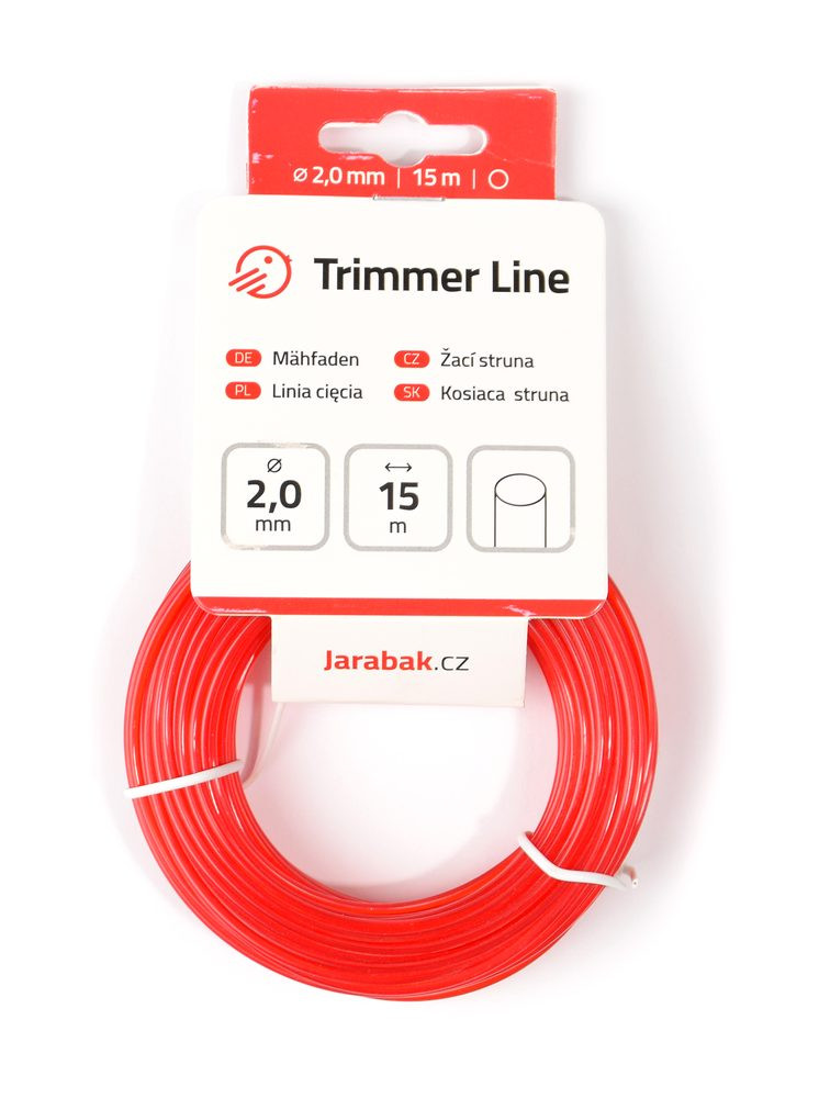 Žací struna Jarabák kulatá 2 mm x 15 m