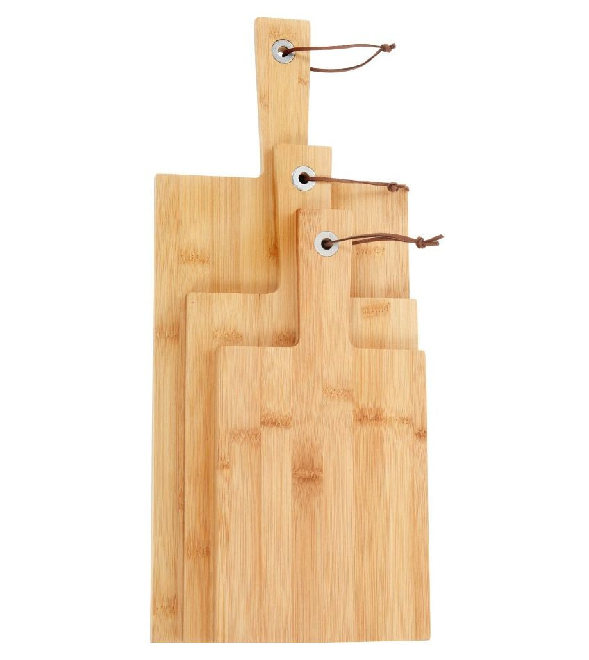 EXCELLENT Sada dřevěných prkének na krájení i servírování 3 ks KO-170490560