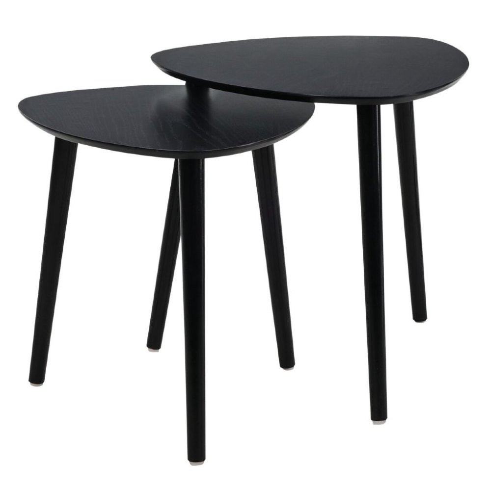 HOMESTYLING Odkládací stolek sada 2 ks černá KO-KR8000100