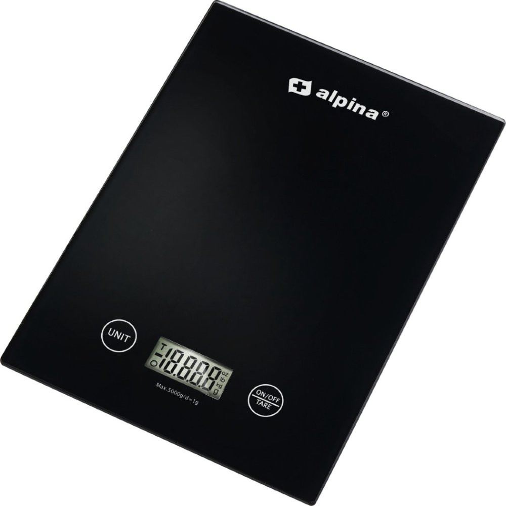 ALPINA Kuchyňská váha digitální 5 kg černá ED-255246