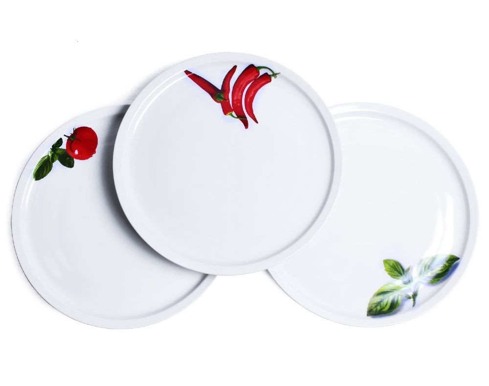 HIT Talíř na pizzu 31 cm porcelán Bazalka HT-27020531baza