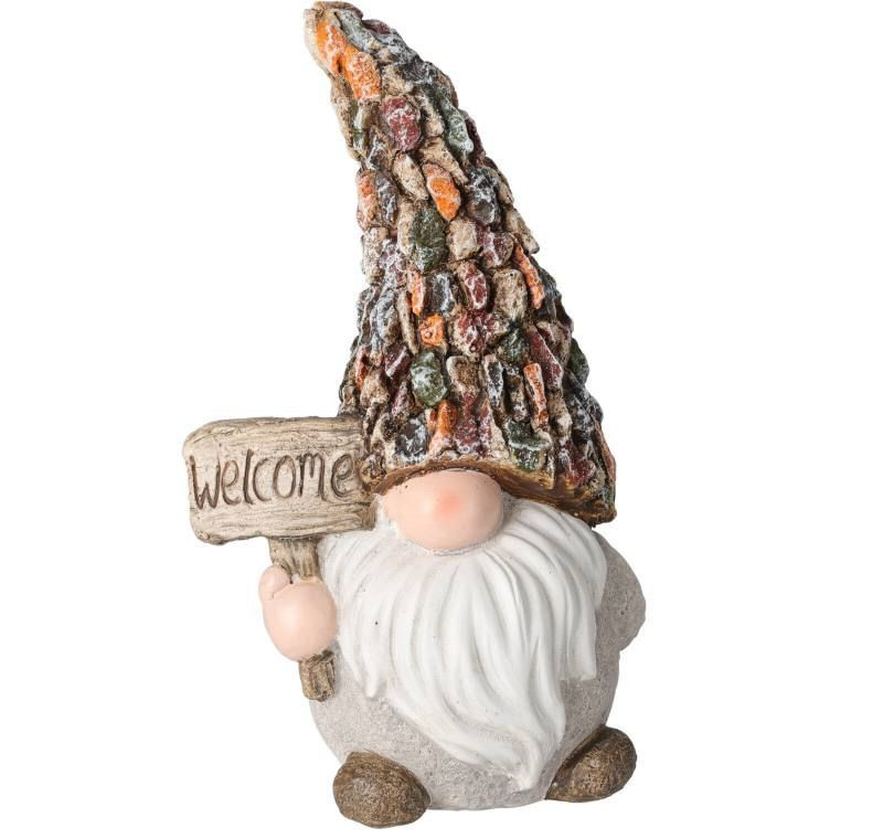 PROGARDEN Zahradní trpaslík dekorace 24 cm s kytkou KO-095752290kvet