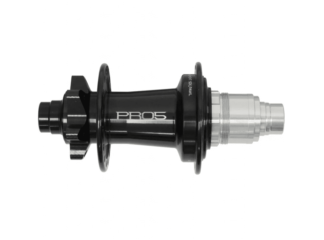 Náboj Hope PRO 5 zadní - černý Rozměr: 148x12 mm, XD ořech, Typ uchycení kotouče: 6 děr, Počet děr: 28