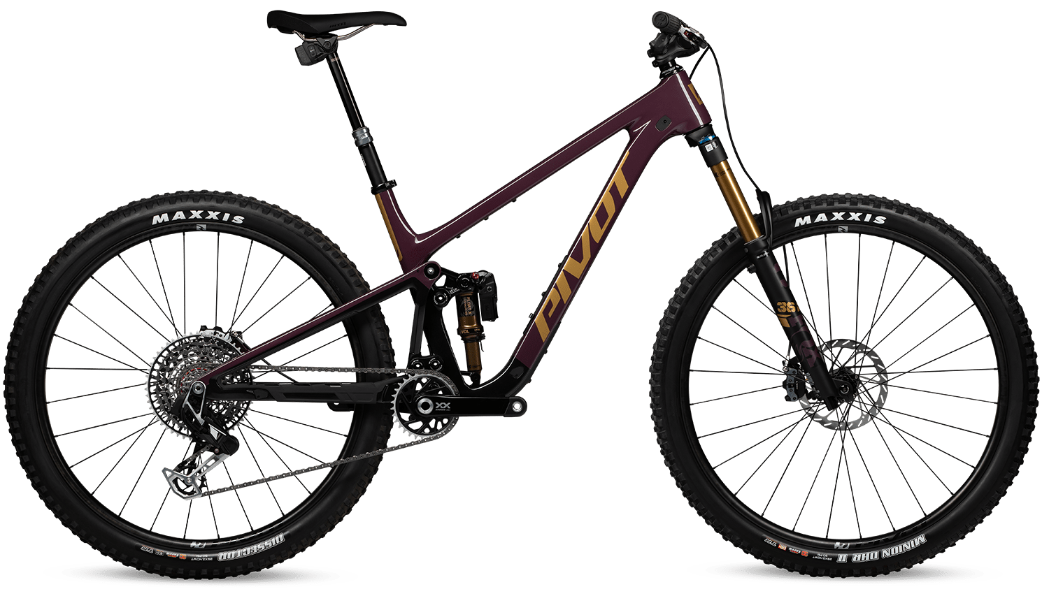 Celoodpružené kolo Pivot Trailcat LT Team XX Eagle Transmission Barva: Doctor Purple, Velikost: XS