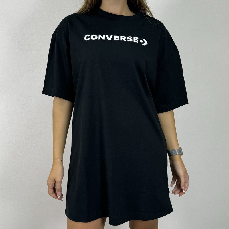 converse OVERSIZED WORDMARK TEE Dámské tričko US L 10023921-A01