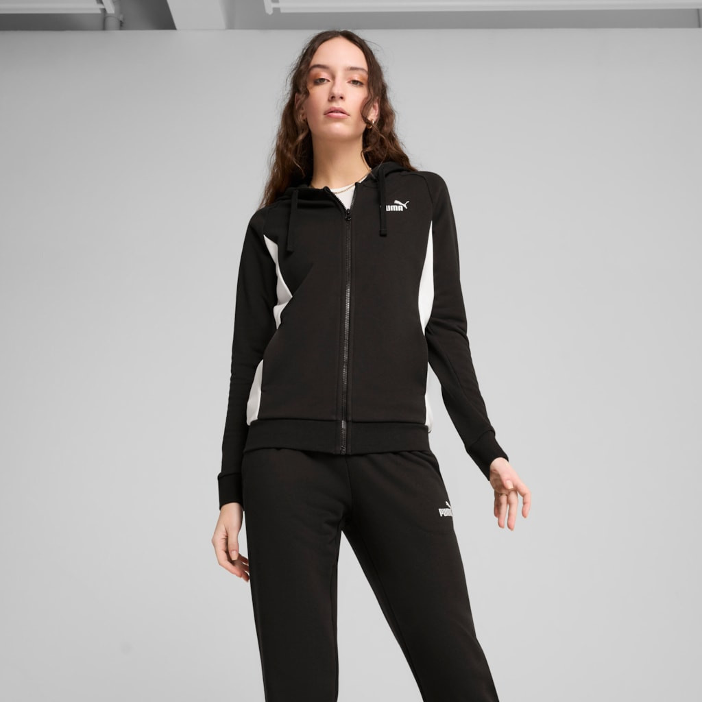 Puma HOODED SWEAT SUIT TR CL Dámská souprava L 685077-01