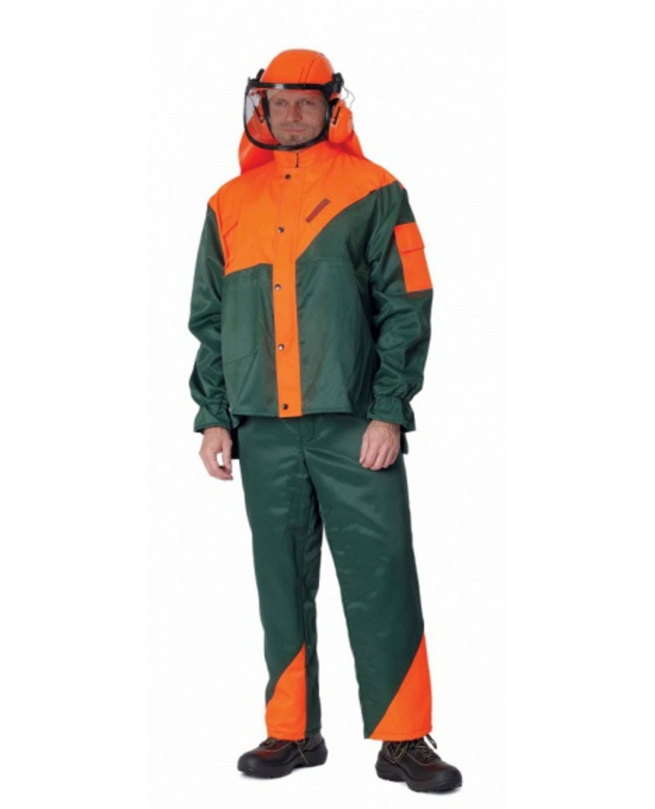 Cerva Komplet PLUTO SET bunda a kalhoty s laclem protipořezový 0312003110050 Zelená 50