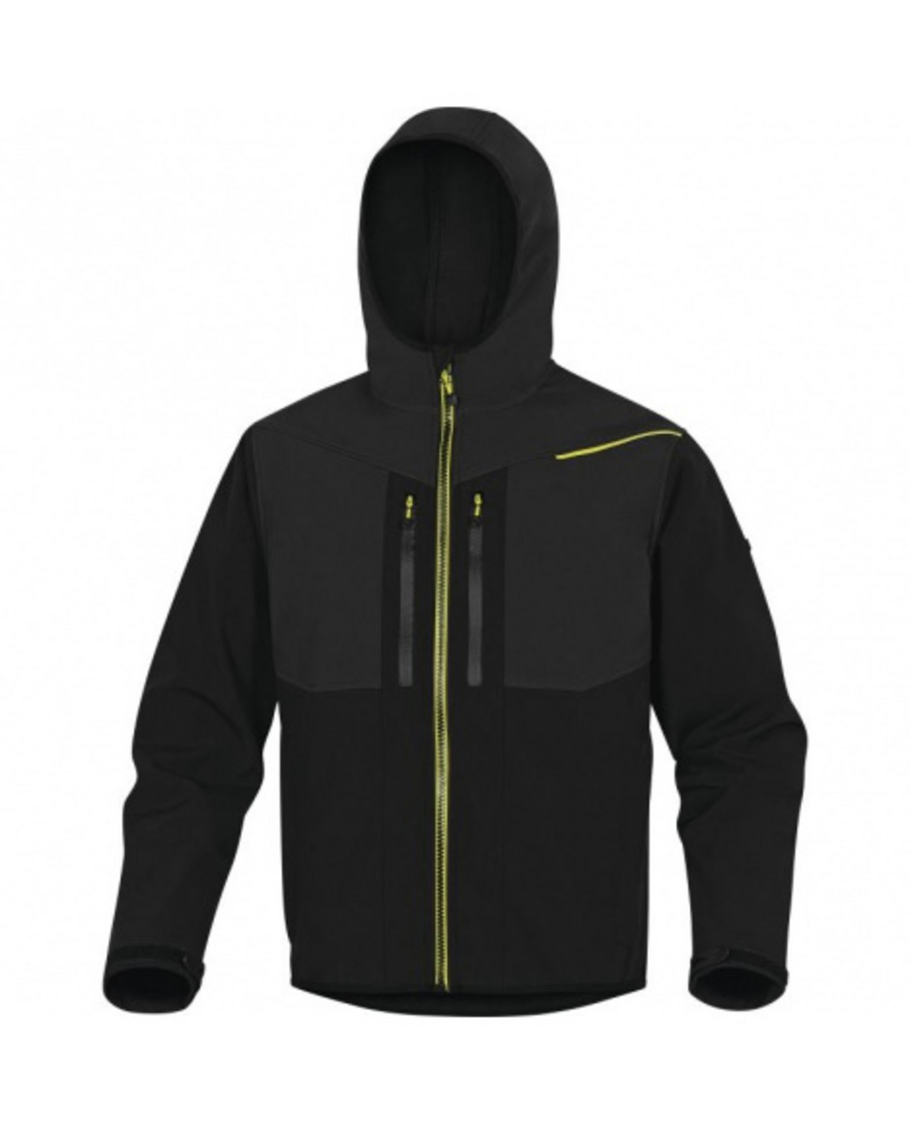 Delta Plus HORTEN2 Pracovní softshell bunda Černá-Žlutá 3XL