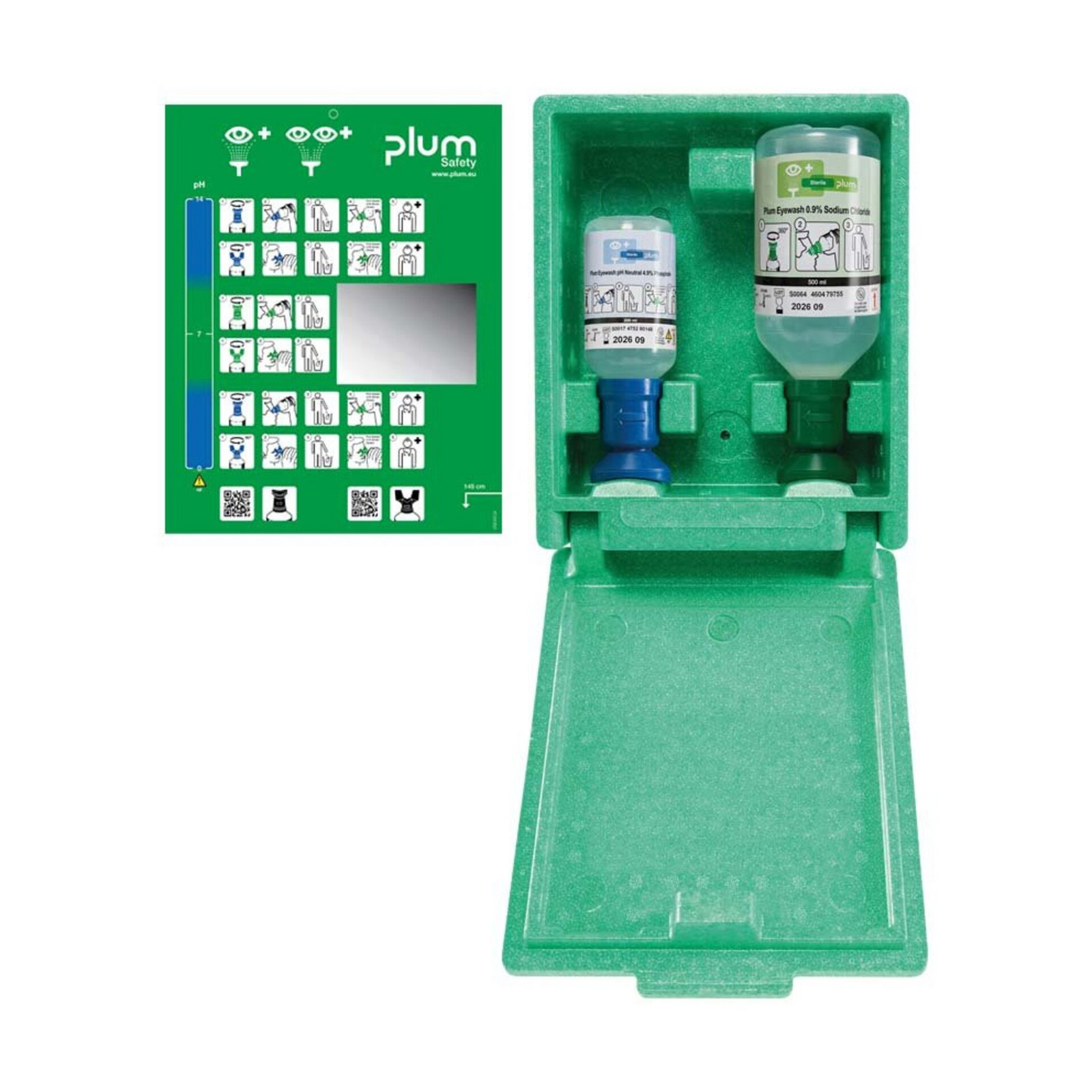 PLUM Combi-Box 500ml výplach + 200ml neutralizátor Nástěnný držák