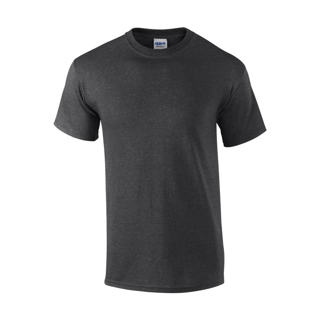 Triko Gildan Ultra - tmavě šedé-bílé, M