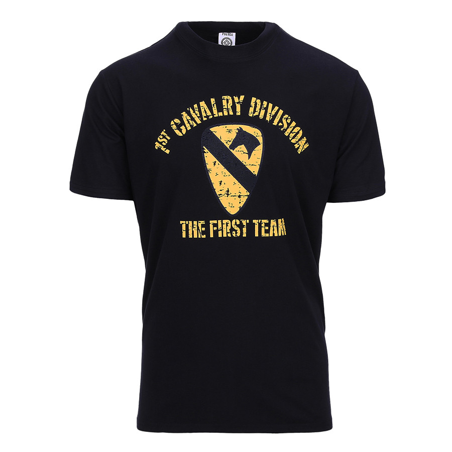 Tričko Fostex 1st Cavalry Division - černé, S