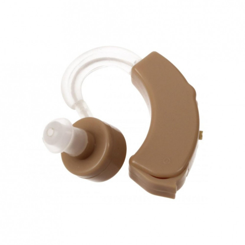 Ušní naslouchátko s ochranným pouzdrem Cyber Sonic - béžové