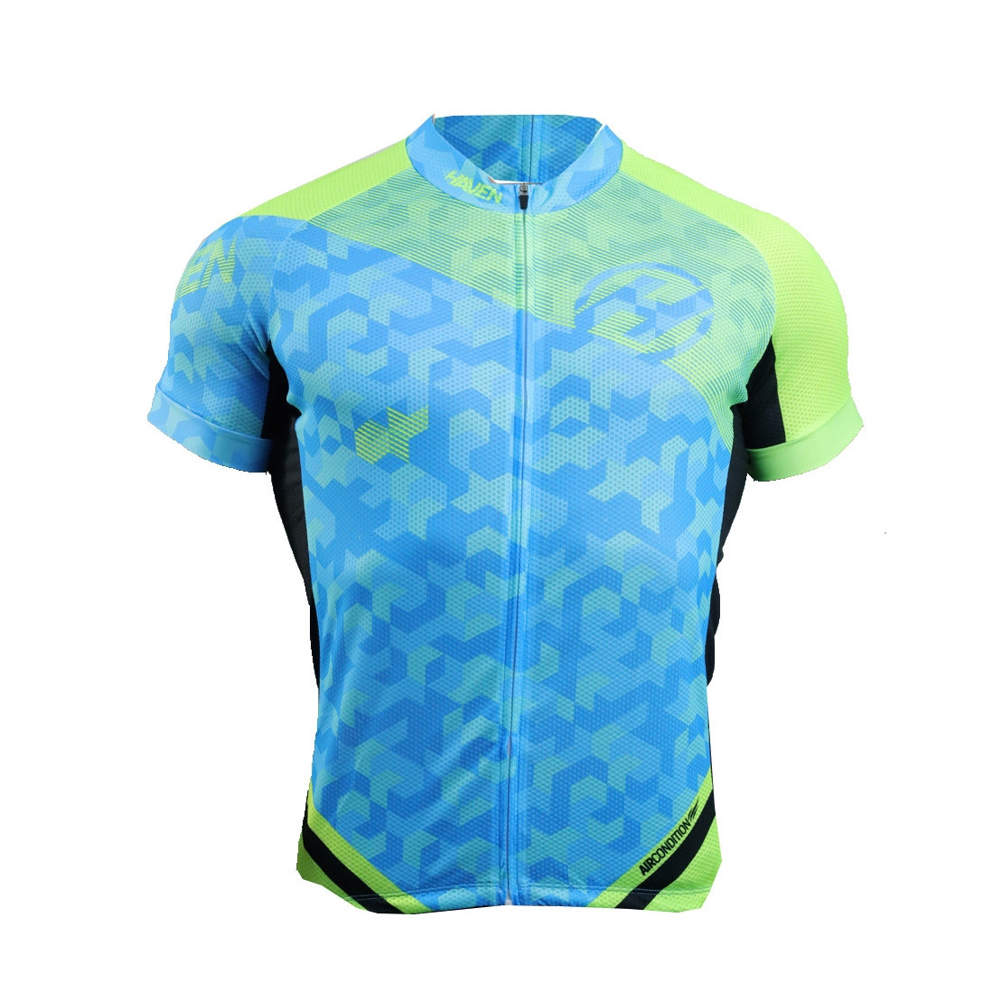 Tričko s krátkým rukávem Haven Singletrail - modré-zelené, L